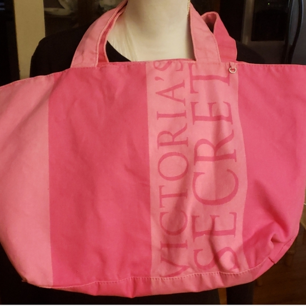 Victoria Secret Pink Canvas Tote Bag